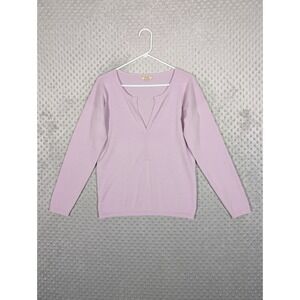 William Lockie 100% Cashmere Sweater Women's Medium Periwinkle Purple/Pink *